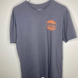 Men's short sleeve grey t-shirt Cabela's size large